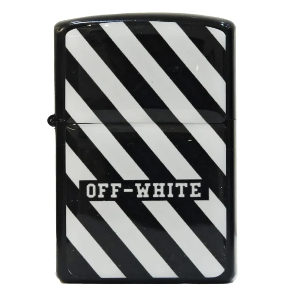 فندک بنزینی مدل OFF-WHITE به همراه بنزین مخصوص رایگان